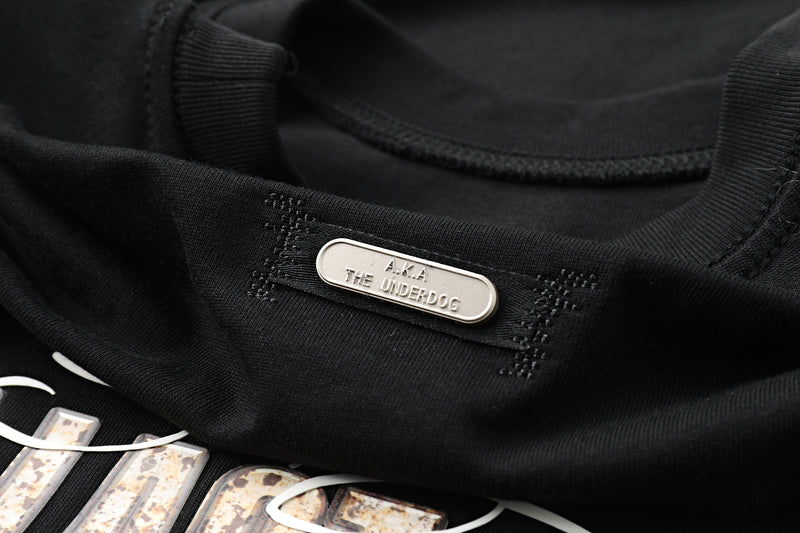 The Last Mile Oversized T-Shirt — Black — vista 9