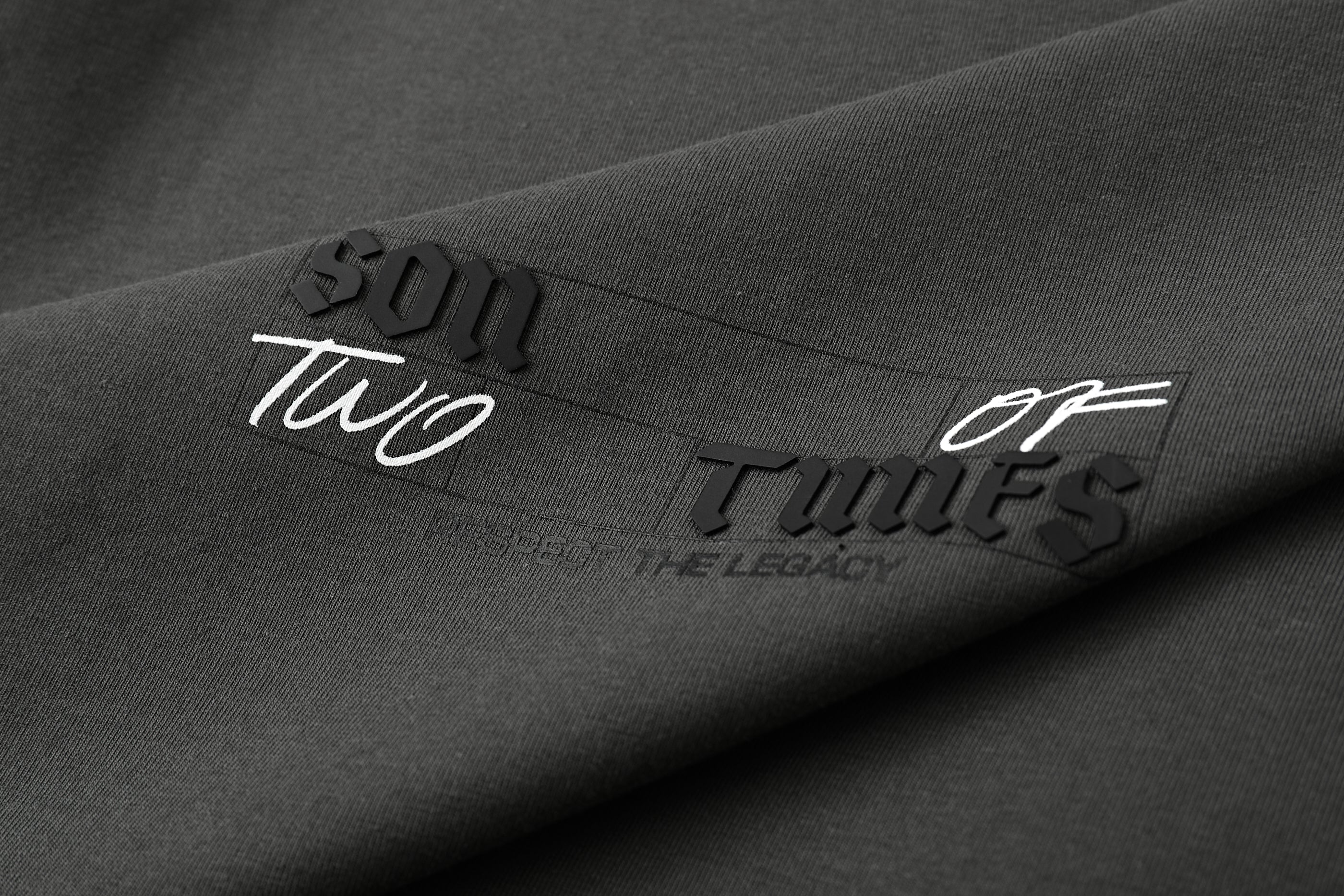 Regular fit dark grey son of two times