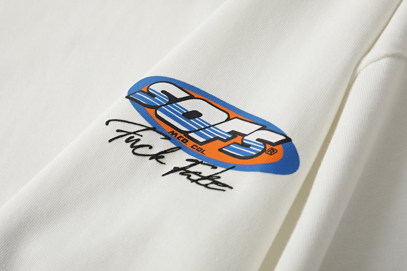 Echoes Of Ancients Oversized T-Shirt — White — vista 5