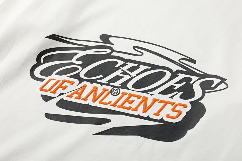 Echoes Of Ancients Oversized T-Shirt — White — vista 9