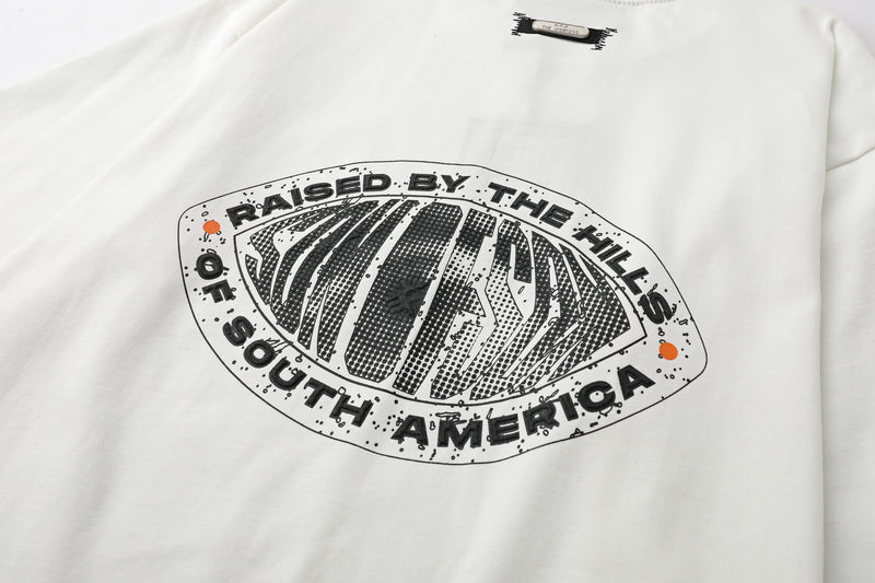 Raised by the hills Oversized T-Shirt — White — vista 12