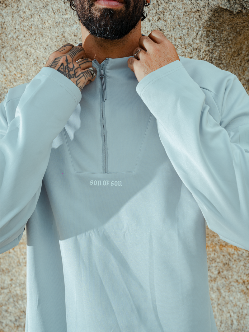 Pulse Quarter Zip — Grey
