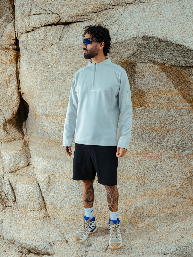 Pulse Quarter Zip — Grey