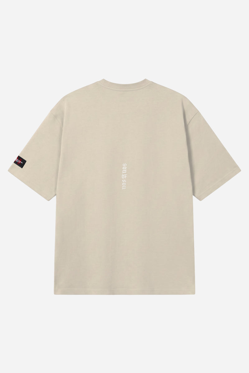 50F5 Oversized Tee — Beige