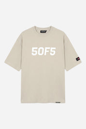 50F5 Oversized Tee — Beige