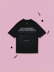 Crosshair Oversized T-Shirt — Black