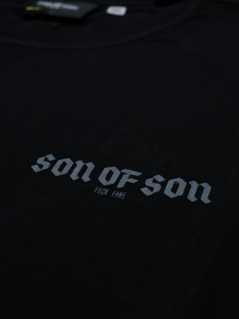 Crosshair Oversized T-Shirt — Black
