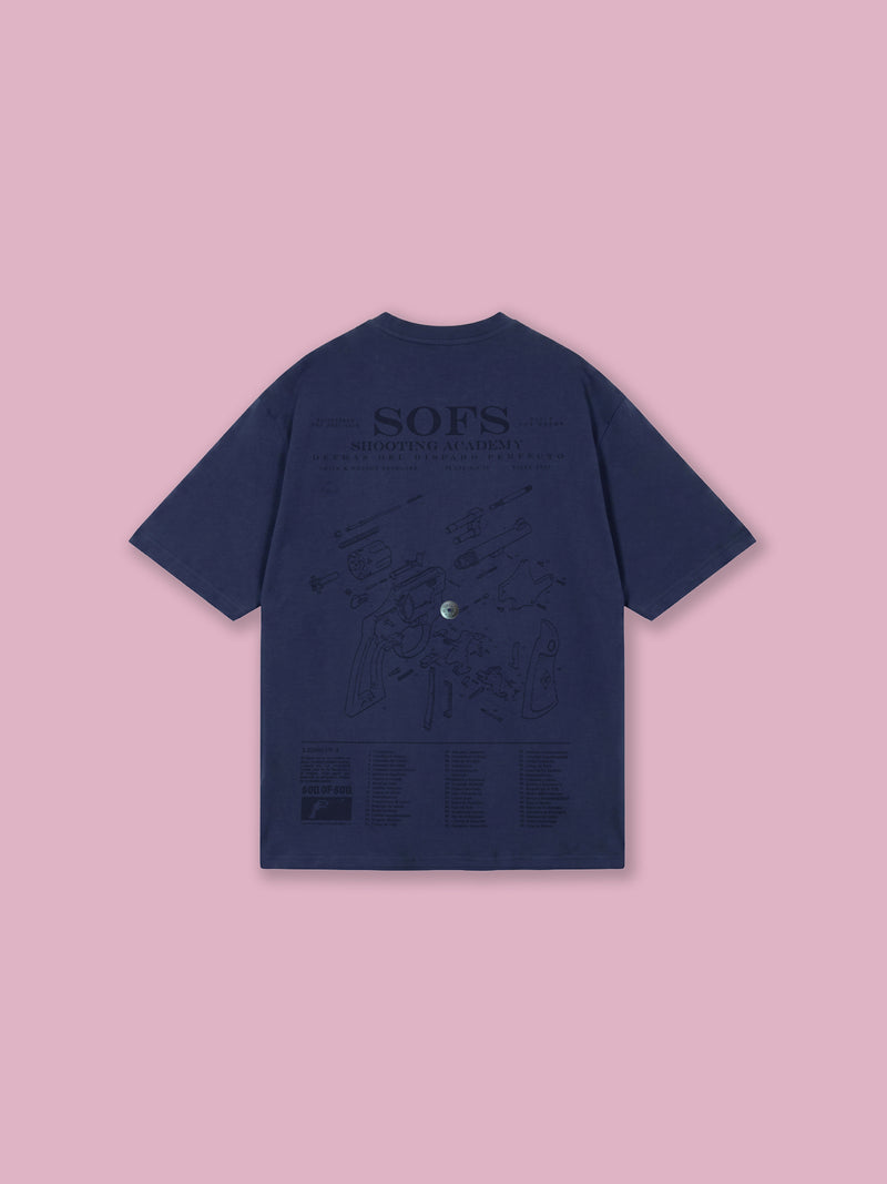 SOFS Academy Oversized T-Shirt — Washed Blue