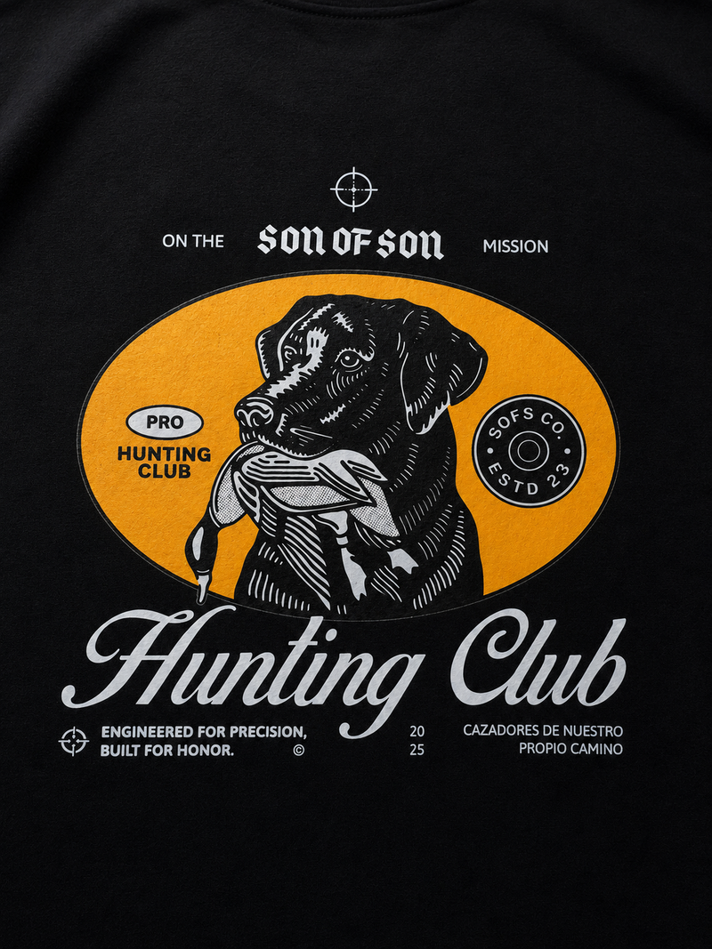 Hunting Club Regular T-Shirt — Black