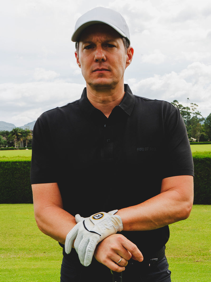 Country Club Slim Polo — Black