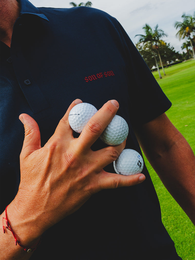Country Club Slim Polo — Navy Blue