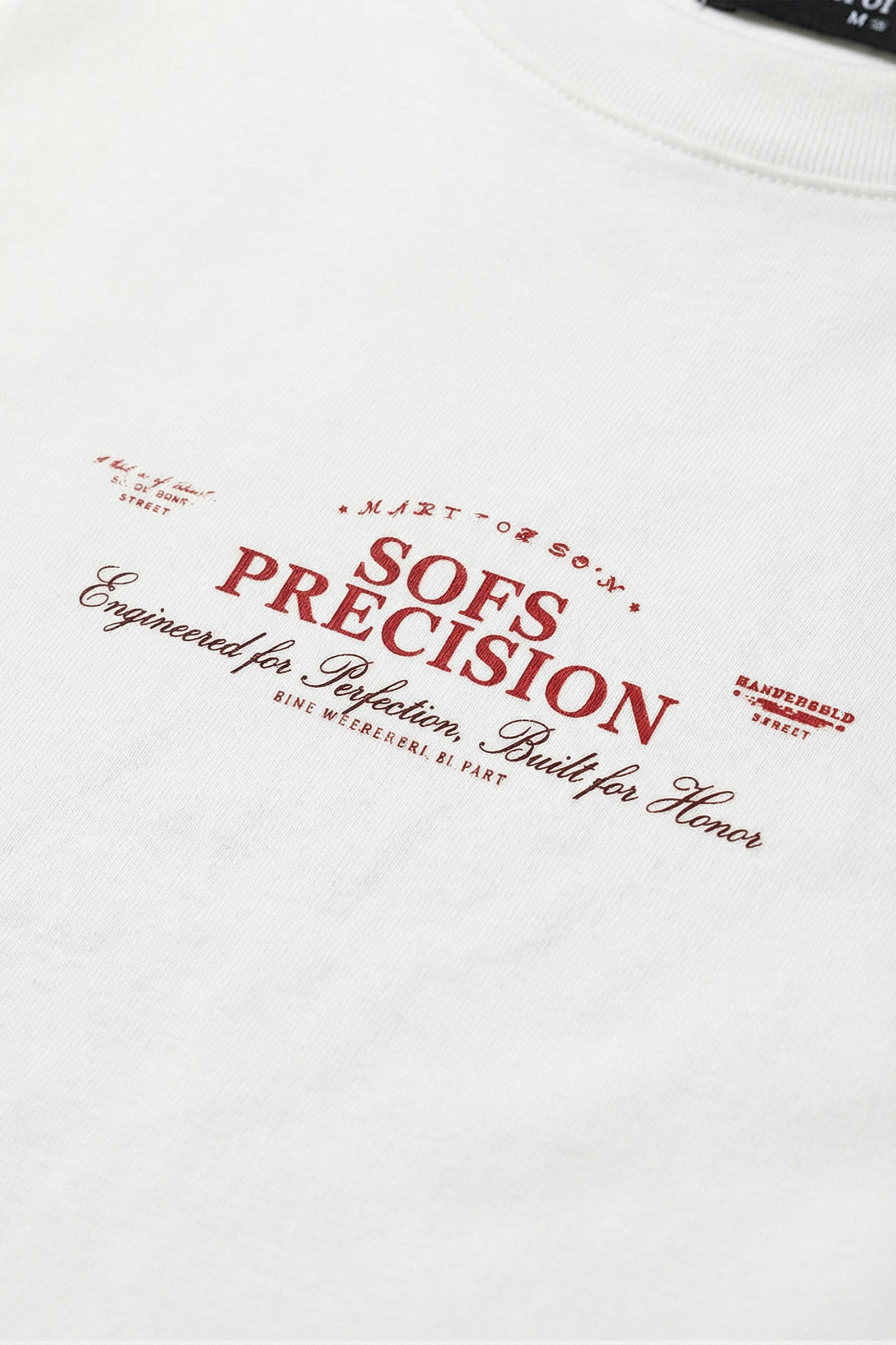 SOFS Precision Regular Tee — White — vista 5