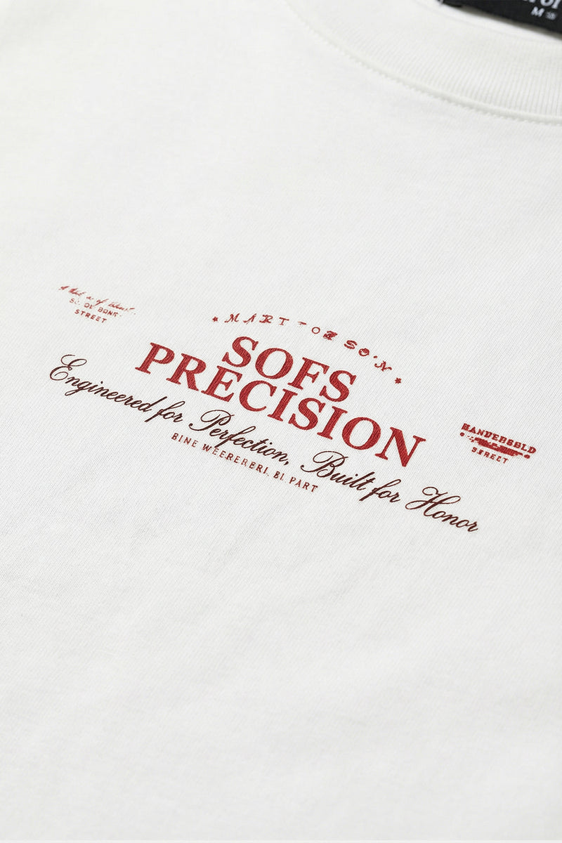 SOFS Precision Regular Tee — White — vista 5