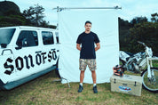 Regular fit black sofs travel