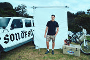 Regular fit black sofs travel