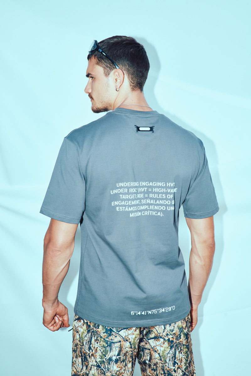Raised by the hills Oversized T-Shirt — Grey — vista 3