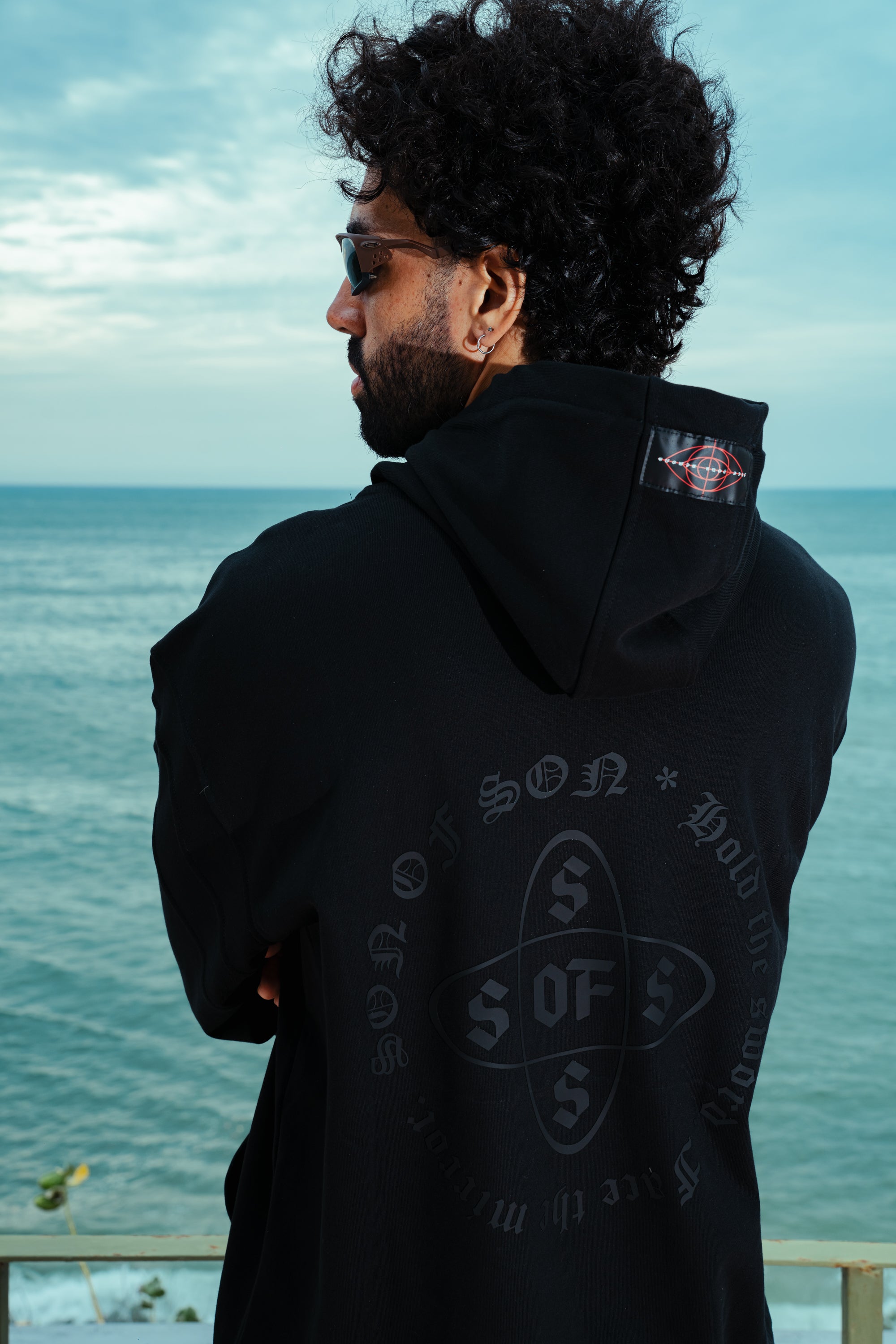 Temper Oversized Hoodie — Black