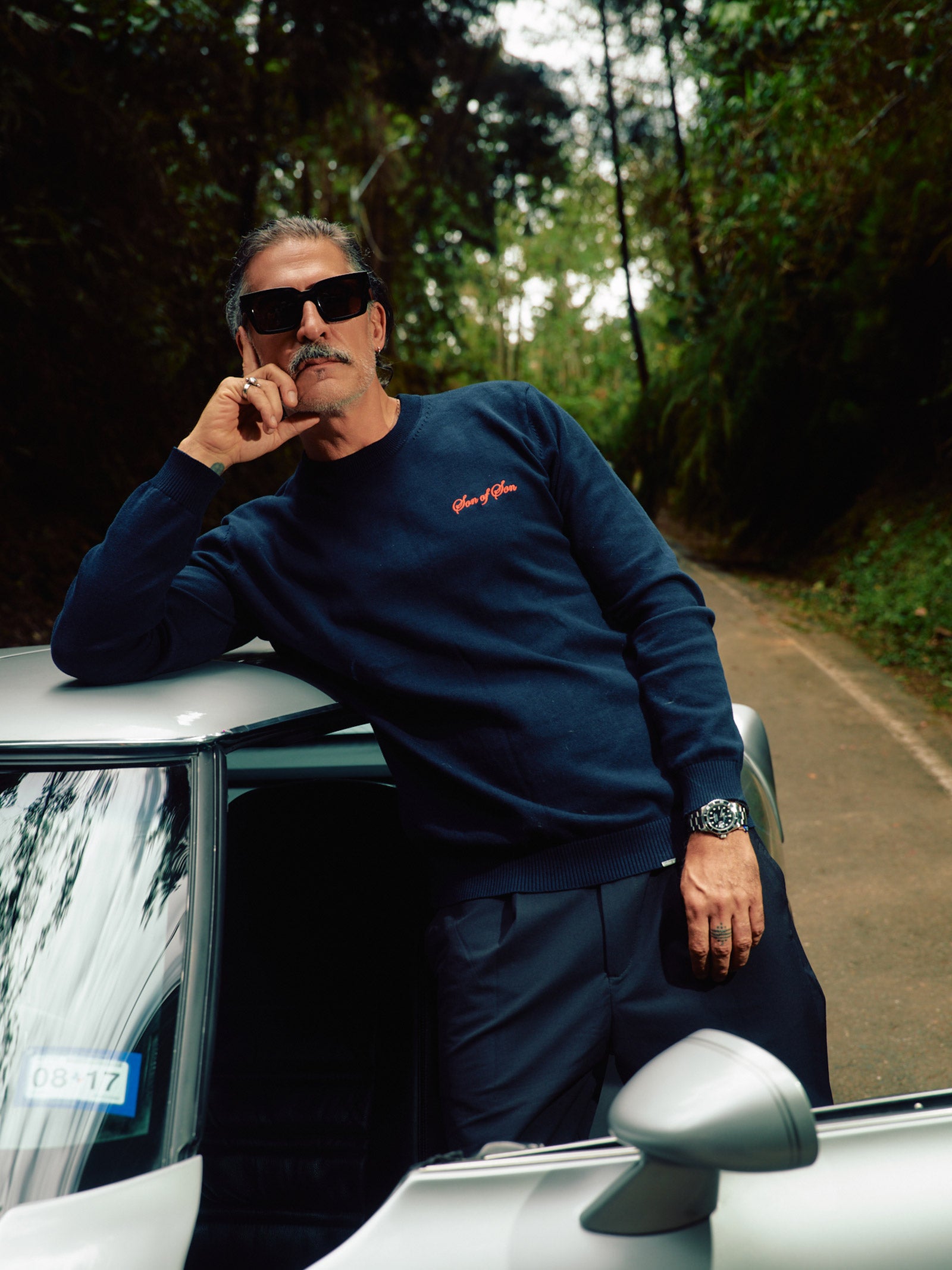 Patriarch Knit Sweater — Blue Navy