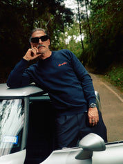 Patriarch Knit Sweater — Blue Navy