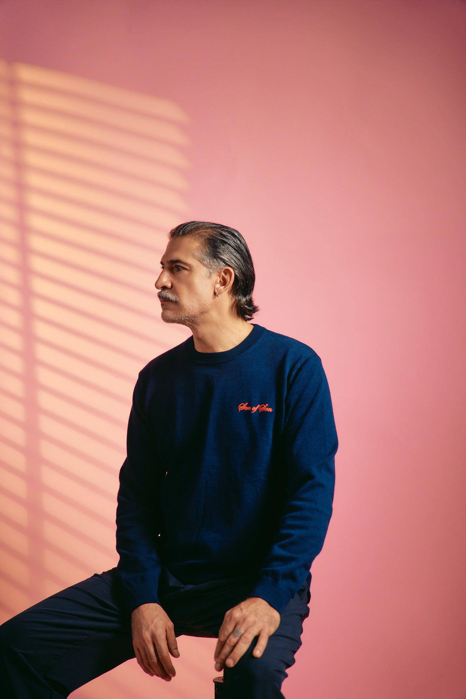 Patriarch Knit Sweater — Blue Navy