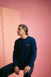 Patriarch Knit Sweater — Blue Navy