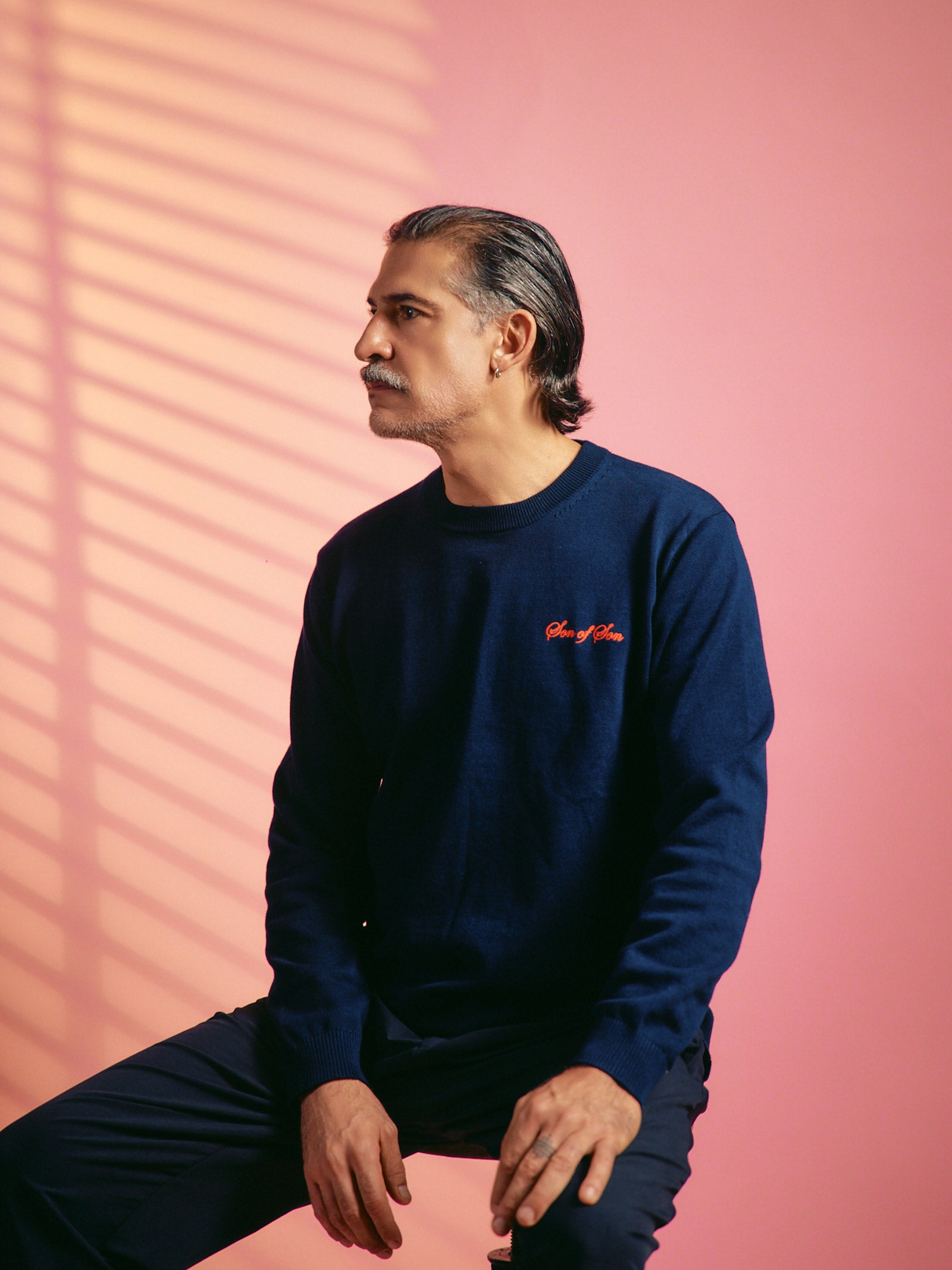 Patriarch Knit Sweater — Blue Navy