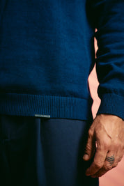 Patriarch Knit Sweater — Blue Navy