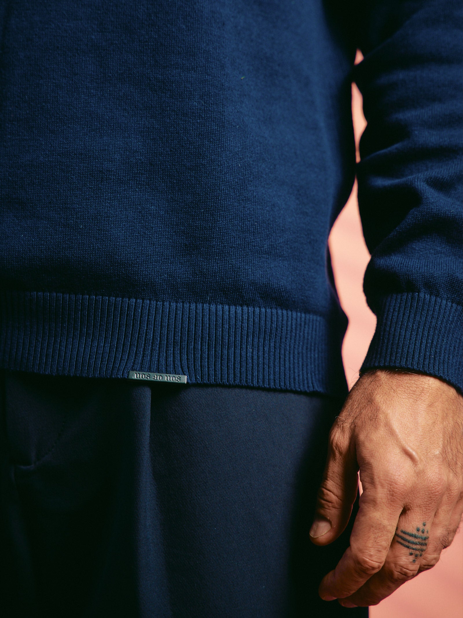 Patriarch Knit Sweater — Blue Navy