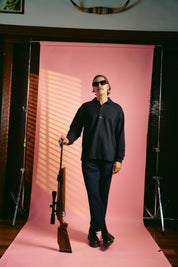 Trust Polo Sweater — Black