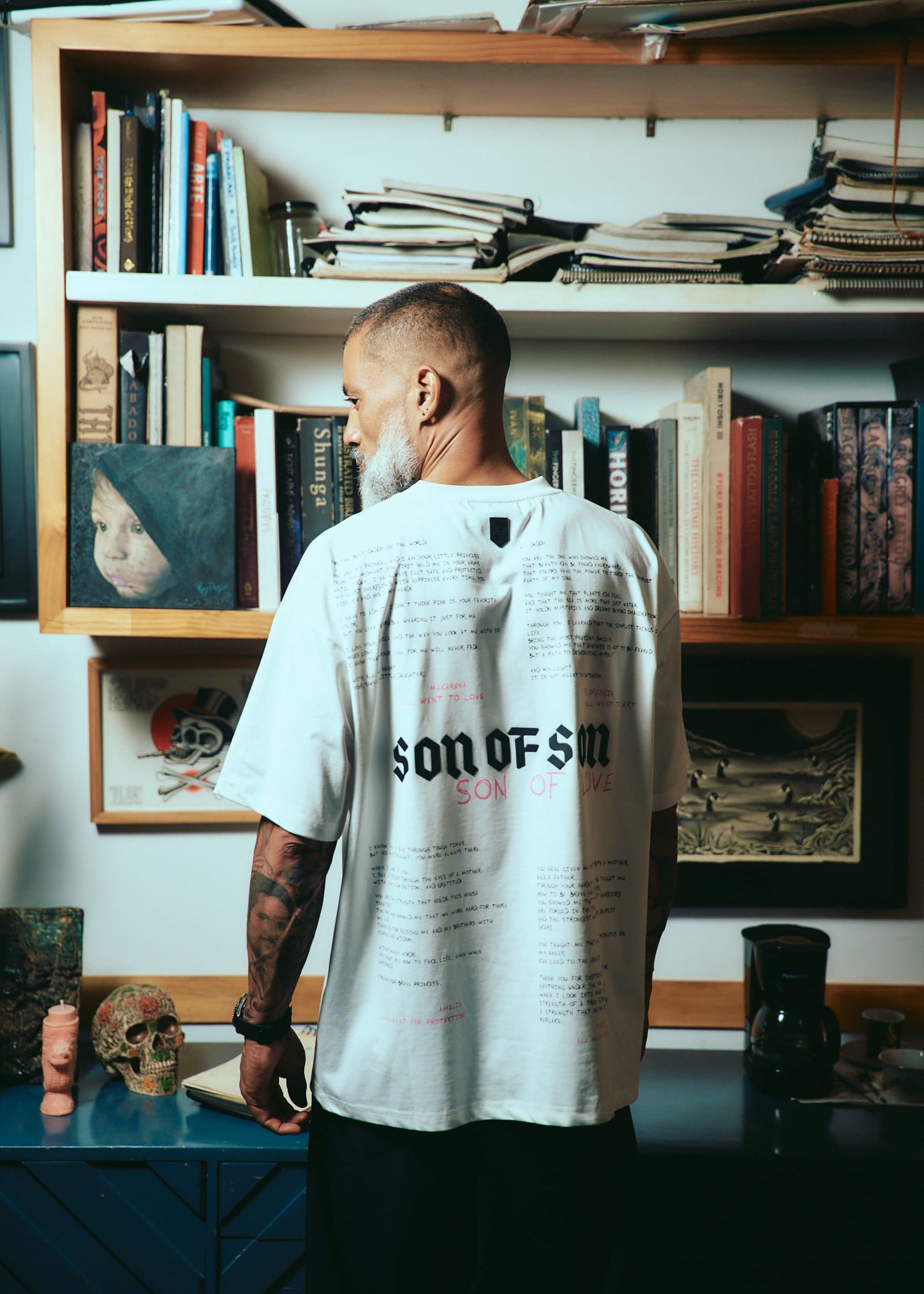 Son Of Love Oversized Tee — White — vista 2