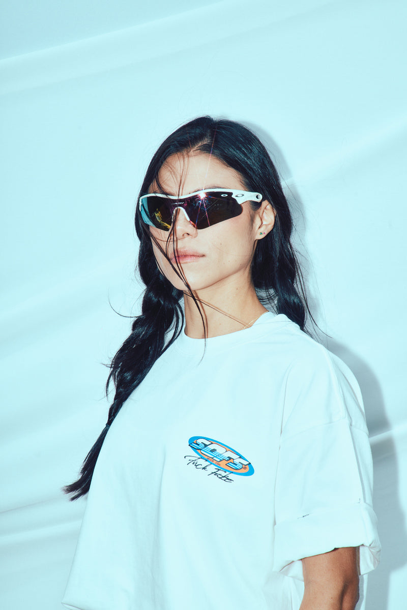 Echoes Of Ancients Oversized T-Shirt — White — vista 6