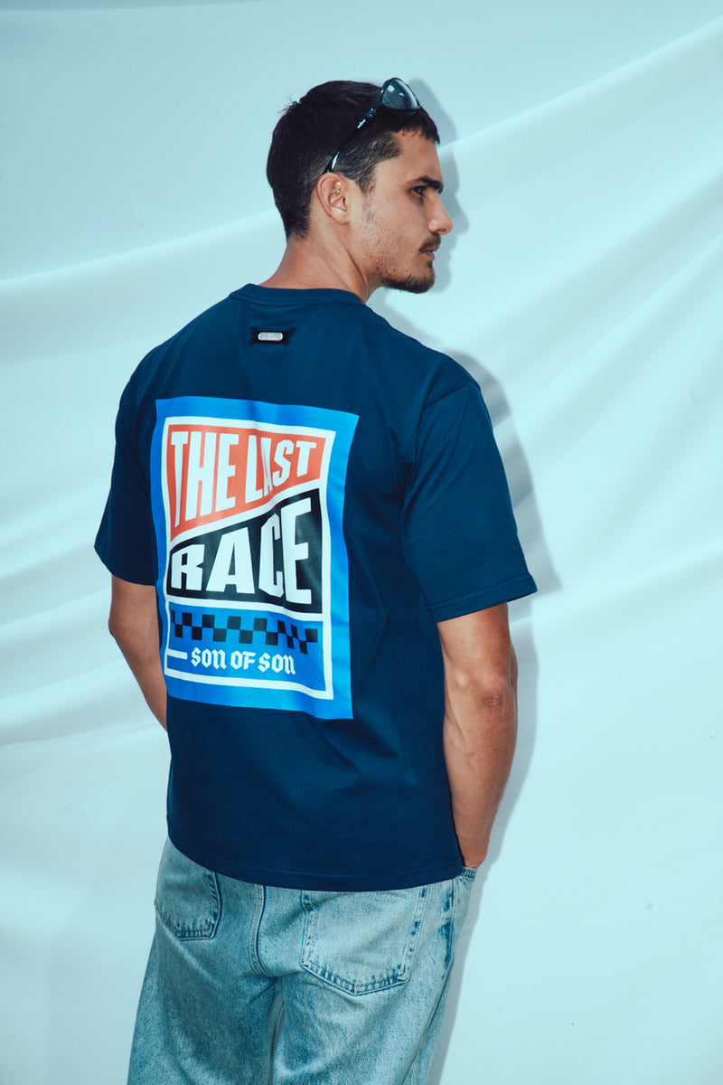 The Last Race Oversized T-Shirt — Blue — vista 12