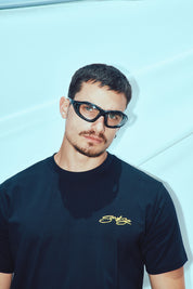 Regular fit black sofs classic racing