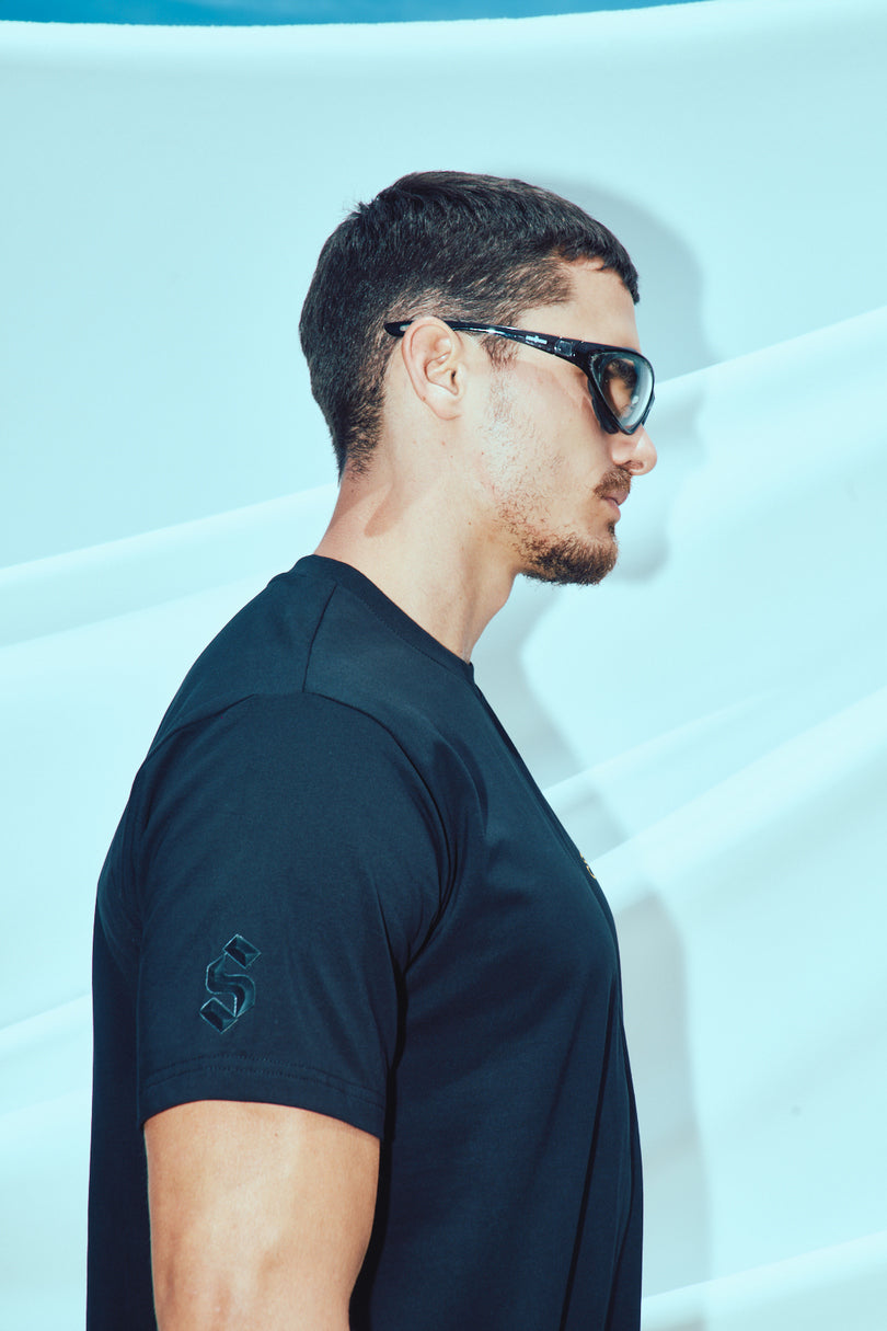 Regular fit black sofs classic racing
