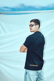 Regular fit black sofs classic racing