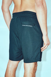 Black race sweat short