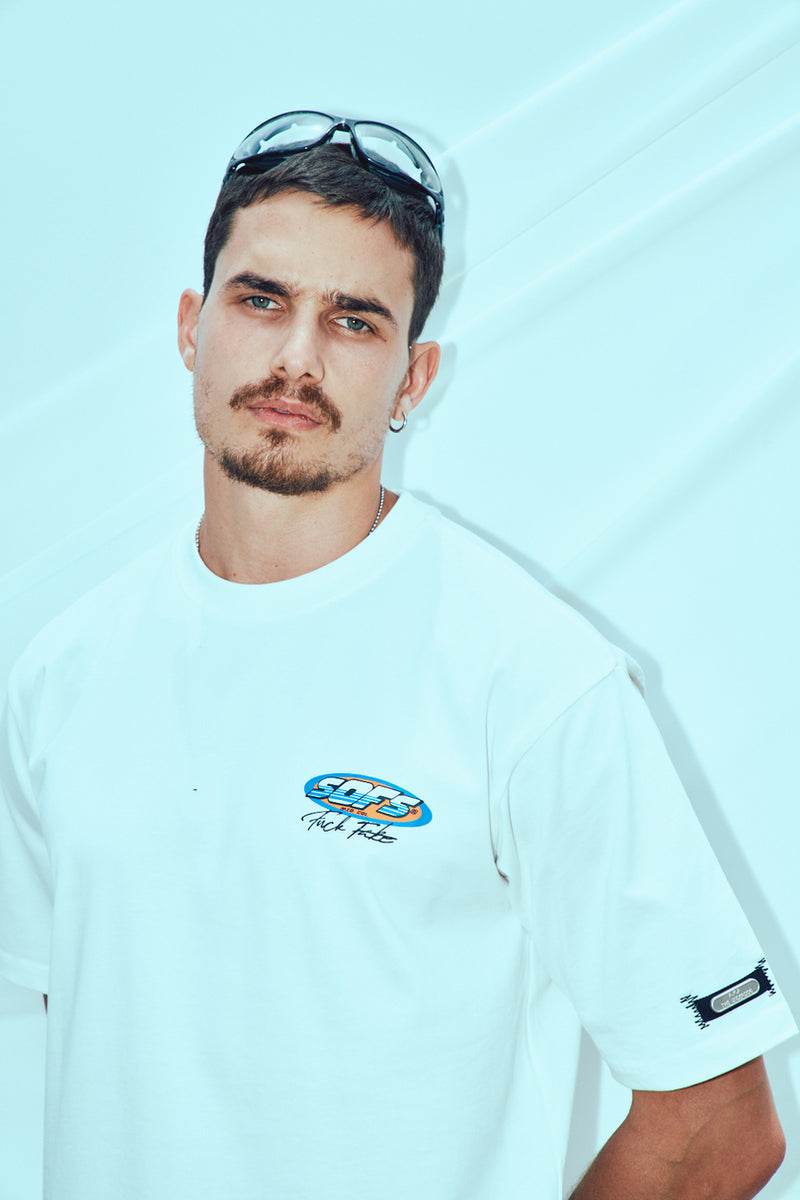 Echoes Of Ancients Oversized T-Shirt — White — vista 4