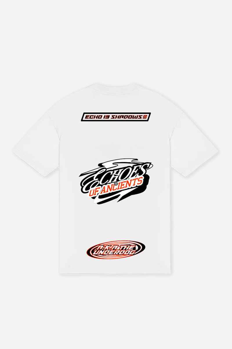 Echoes Of Ancients Oversized T-Shirt — White