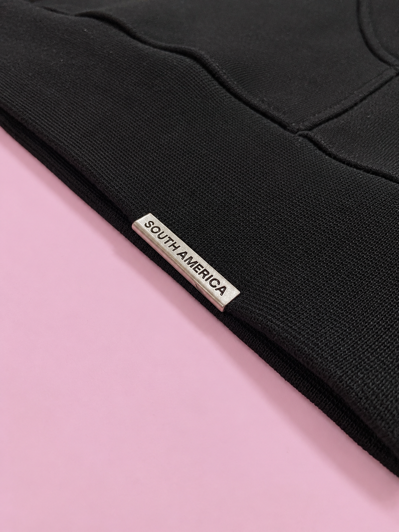 Temper Oversized Hoodie — Black
