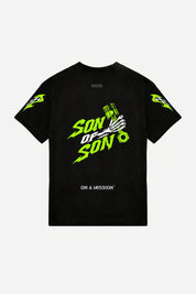 FAST N' SOFS Oversized Tee — Black / Green