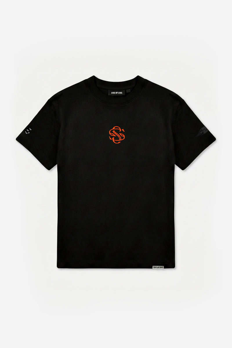 FAST N' SOFS Oversized Tee — Black / Orange