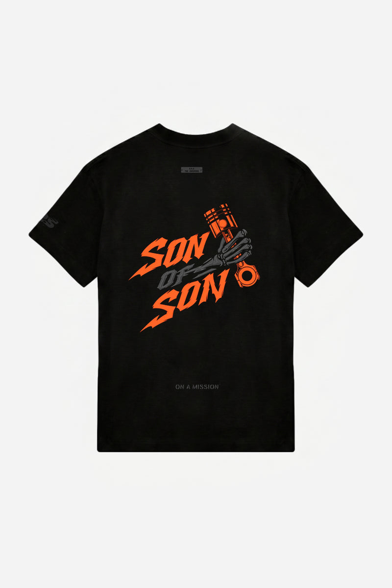 FAST N' SOFS Oversized Tee — Black / Orange