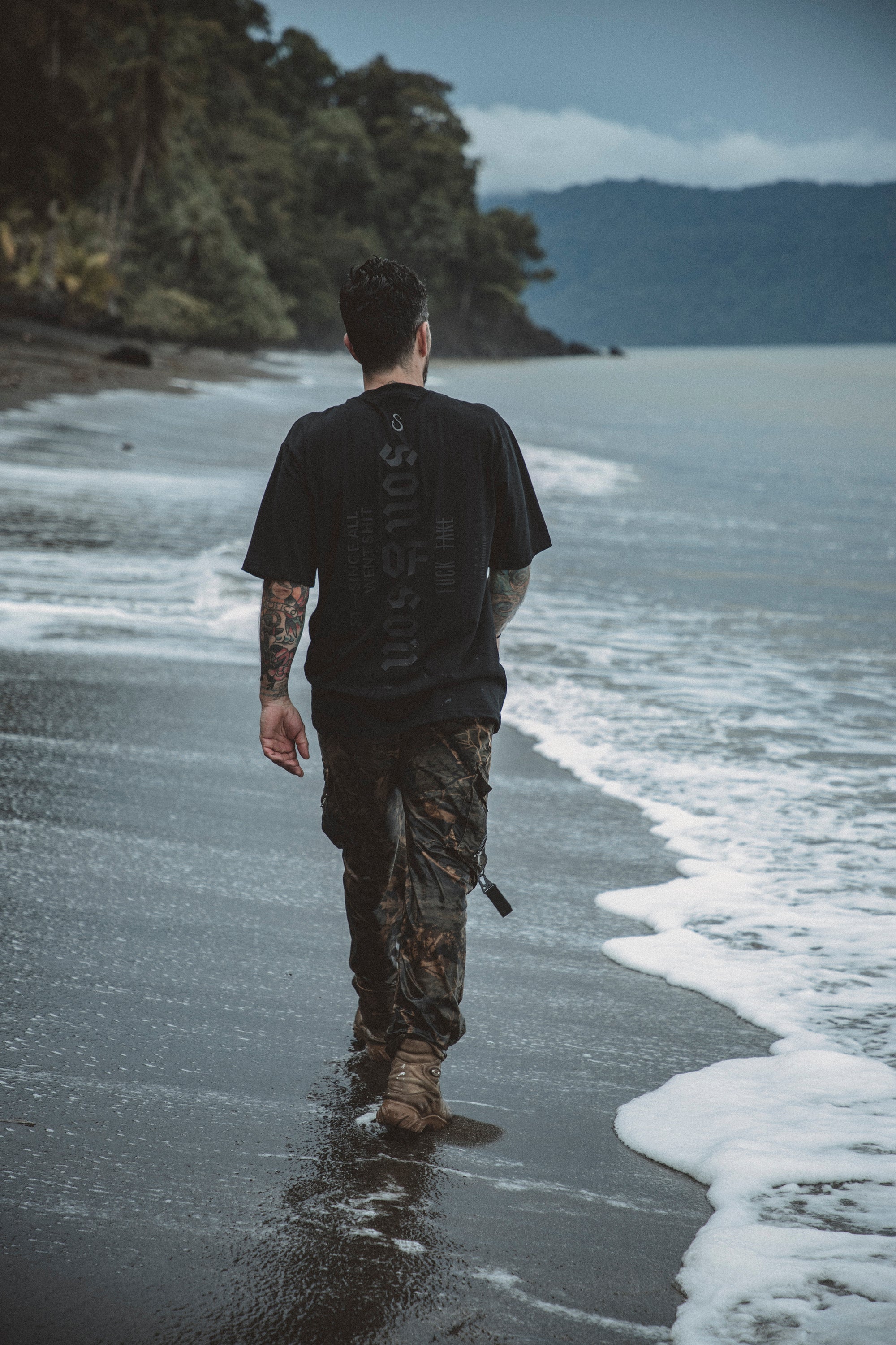 Hijos De La Guajira Oversized T-Shirt — Black