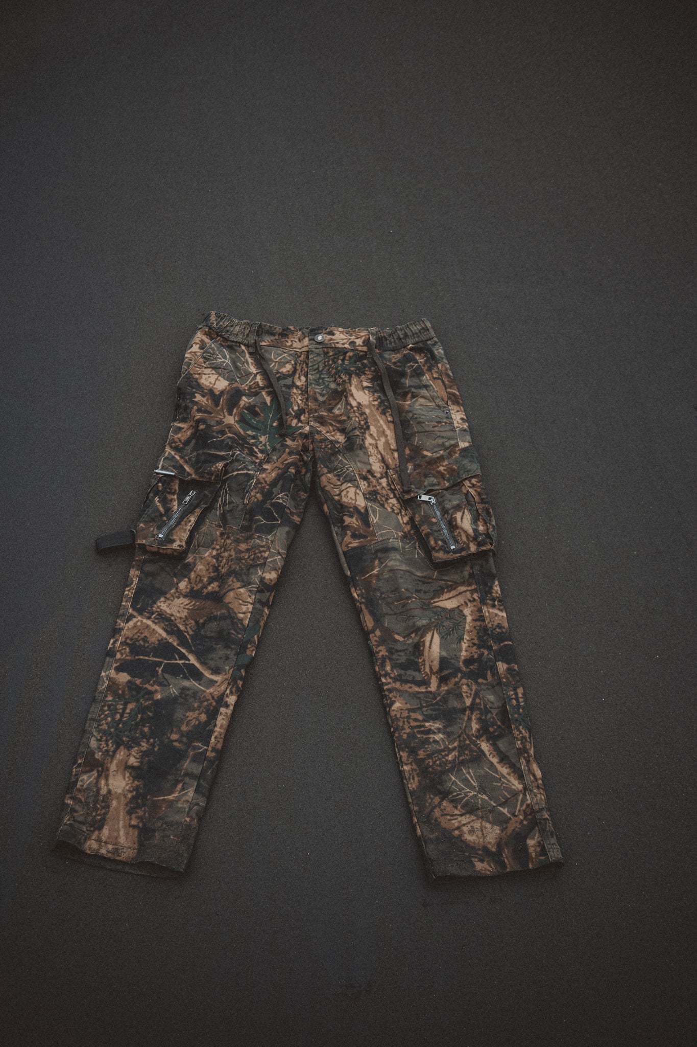 Draw String Cargo Pants TREE CAMO