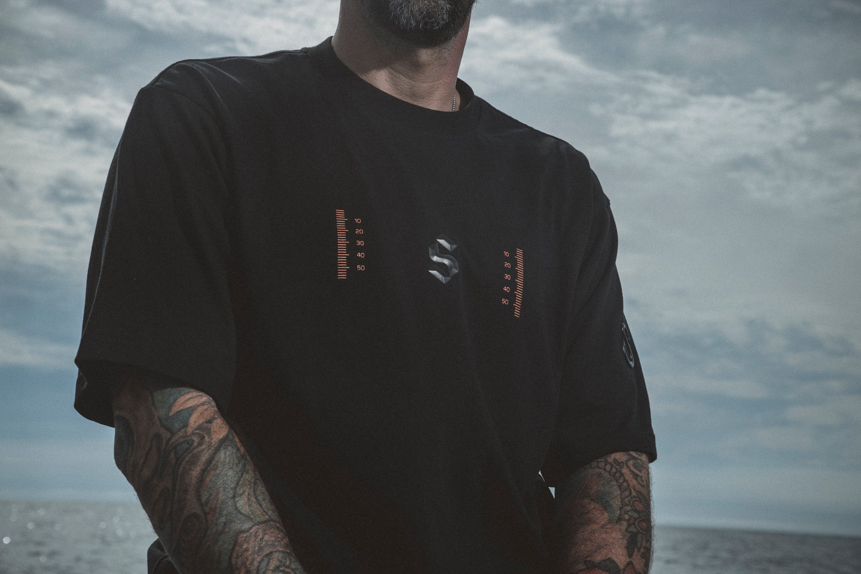 Deep Waters Oversized T-Shirt — Black