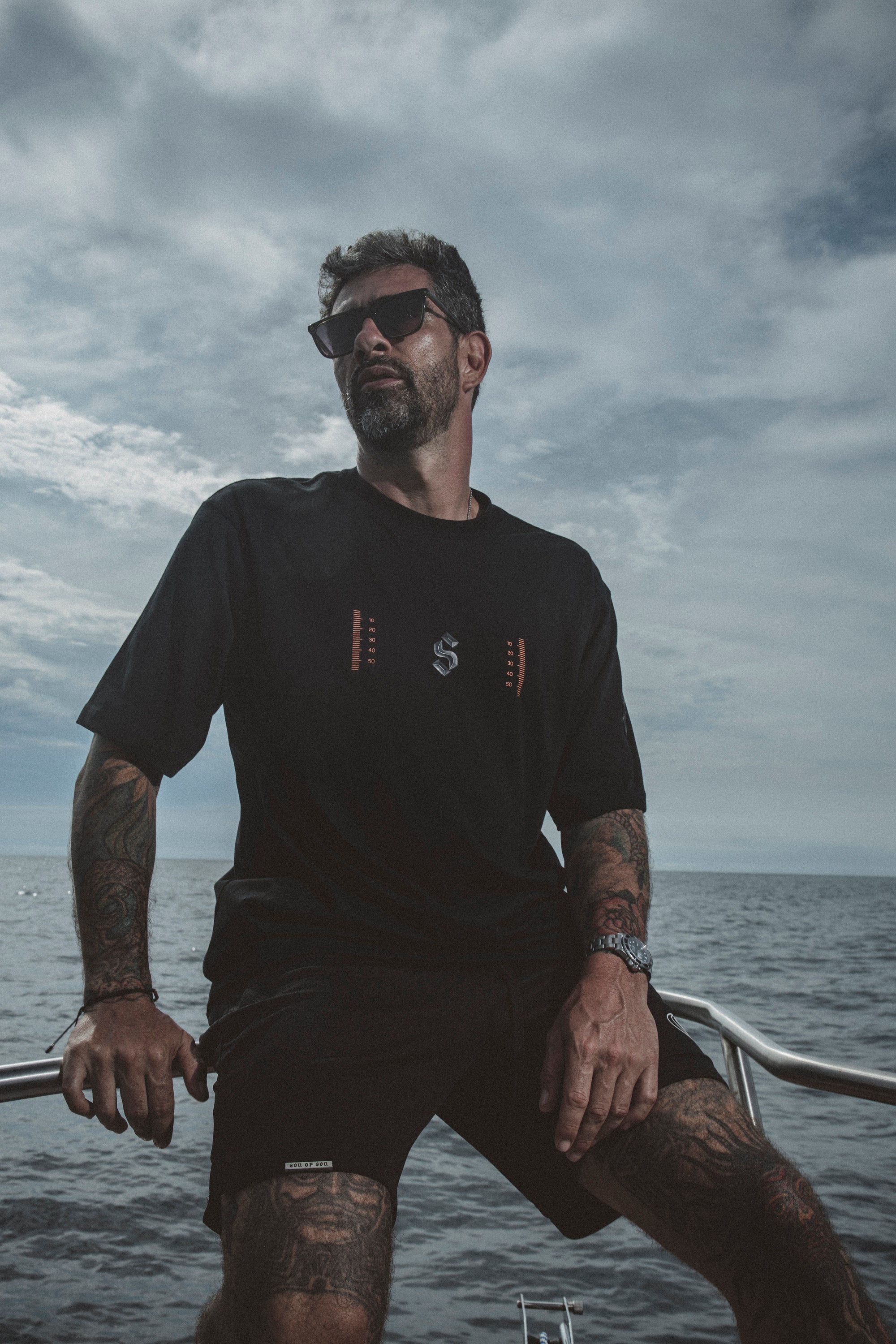 Deep Waters Oversized T-Shirt — Black