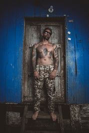 Draw String Cargo Pants SANDCAMO