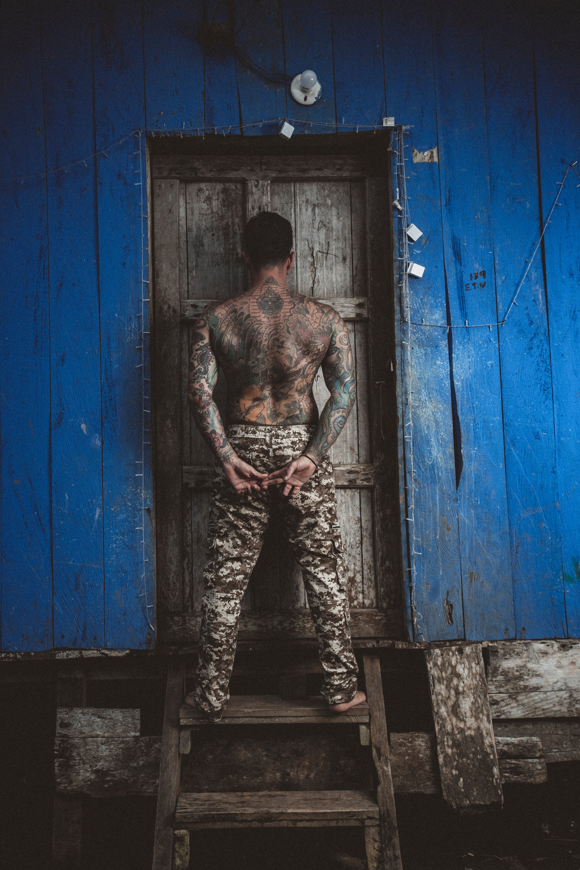 Draw String Cargo Pants SANDCAMO