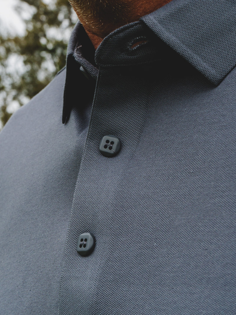 Country Club Slim Polo — Grey