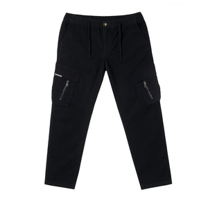 Draw String Cargo Pants BLACK
